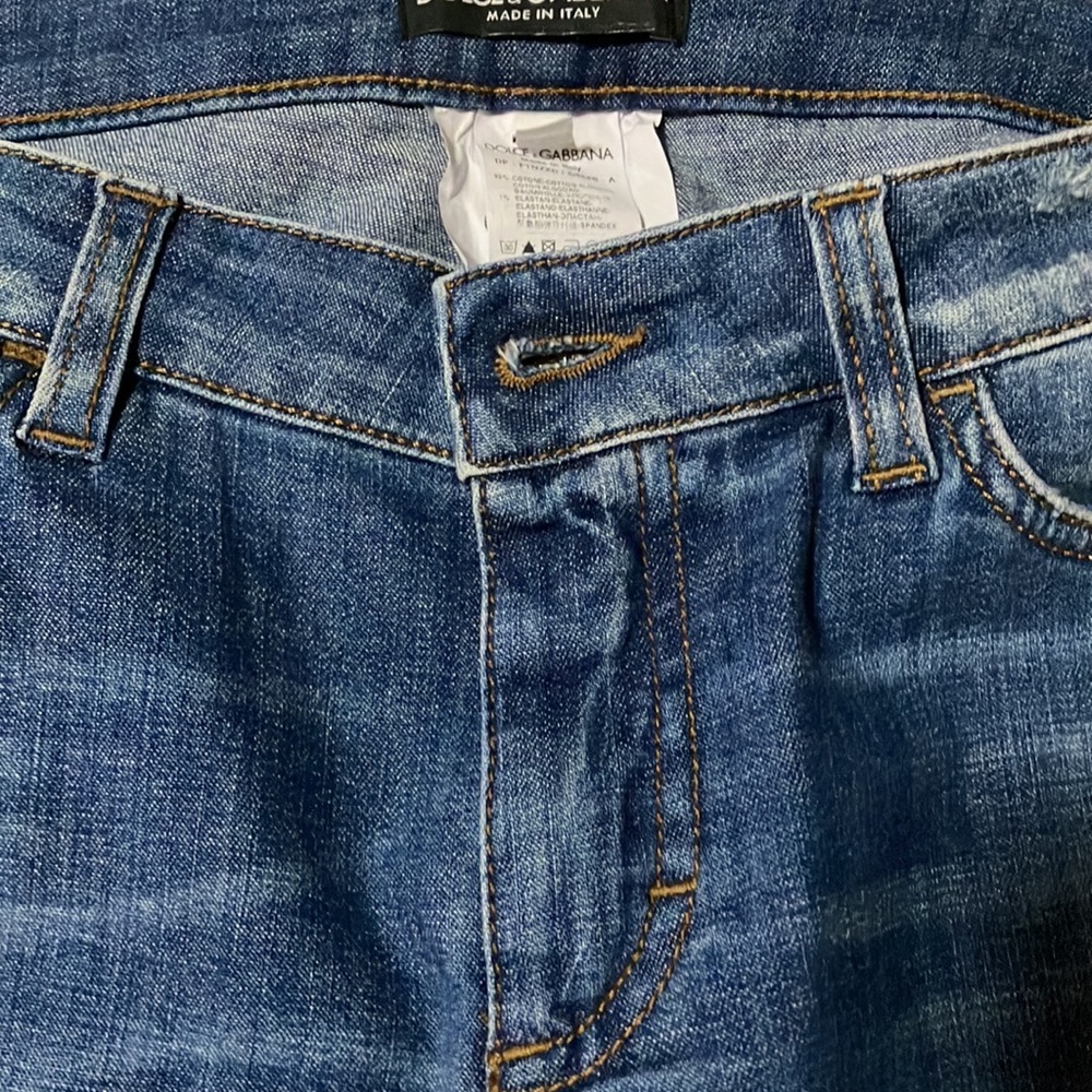 DOLCE & GABBANA LADIES BLUE JEAN PANTS Sz 44
